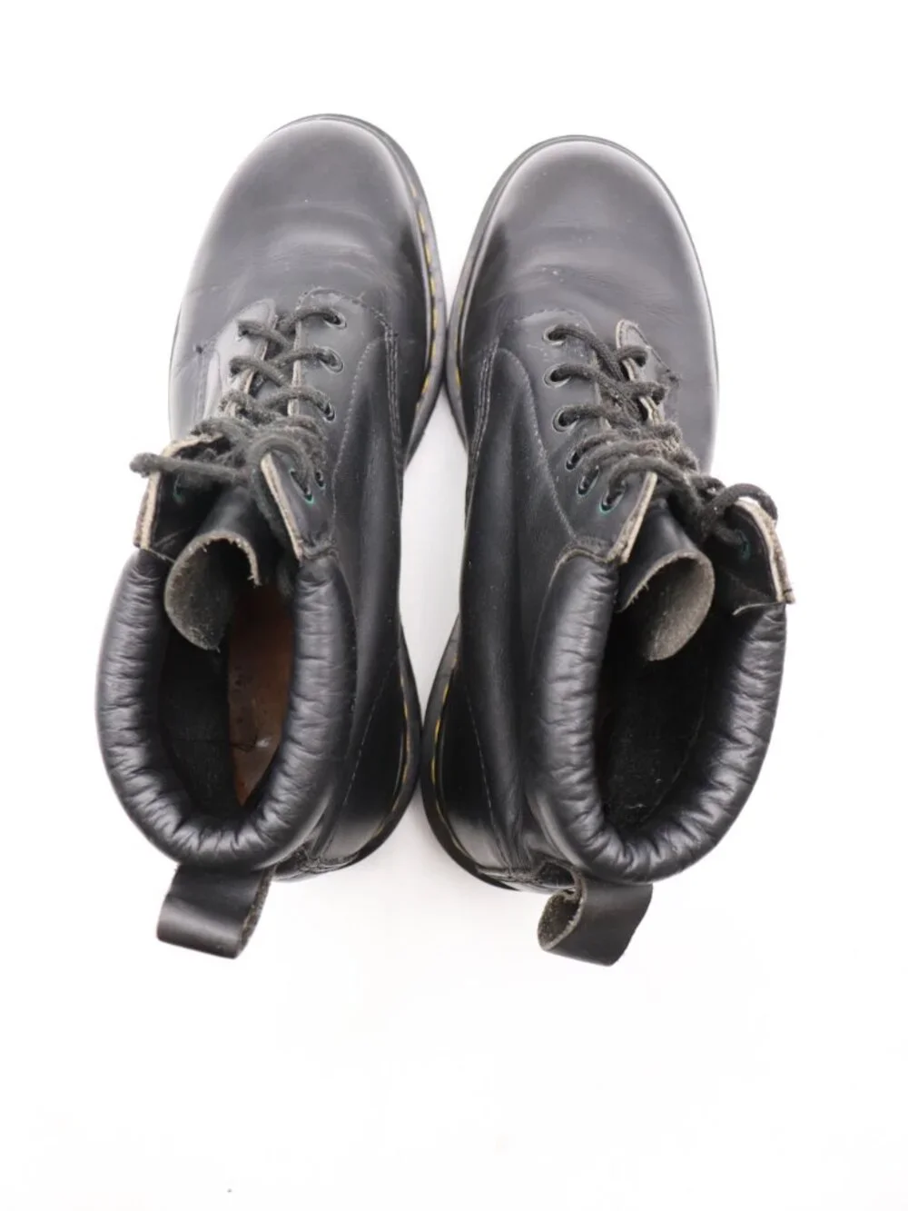 Doc Dr. Martens Boot 6 Eye Men's UK 10 US 11 Combat Boots Black Leather England